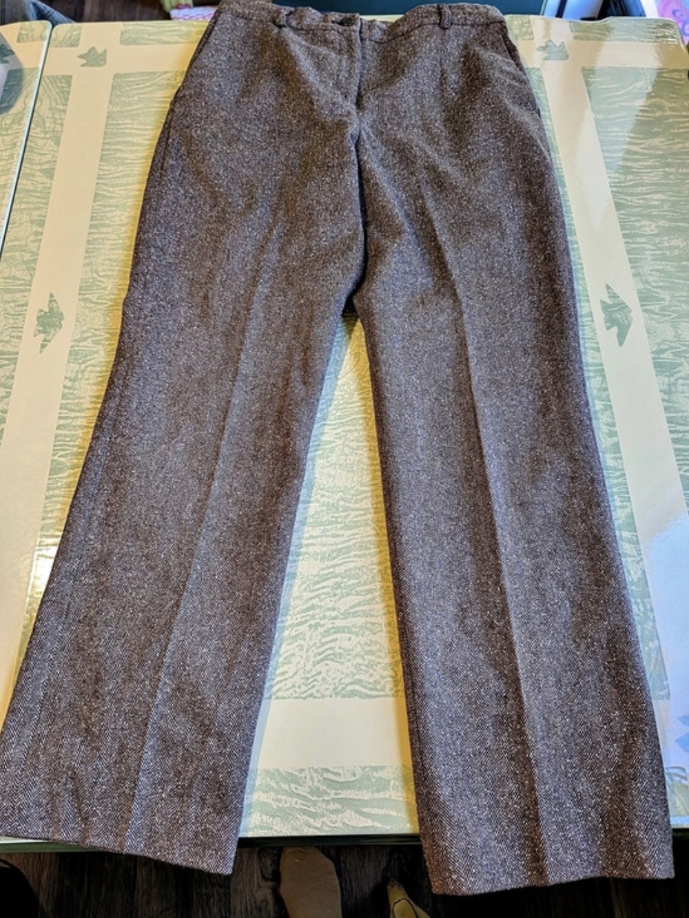 Pendleton Women's Houndstooth Trousers in Brown